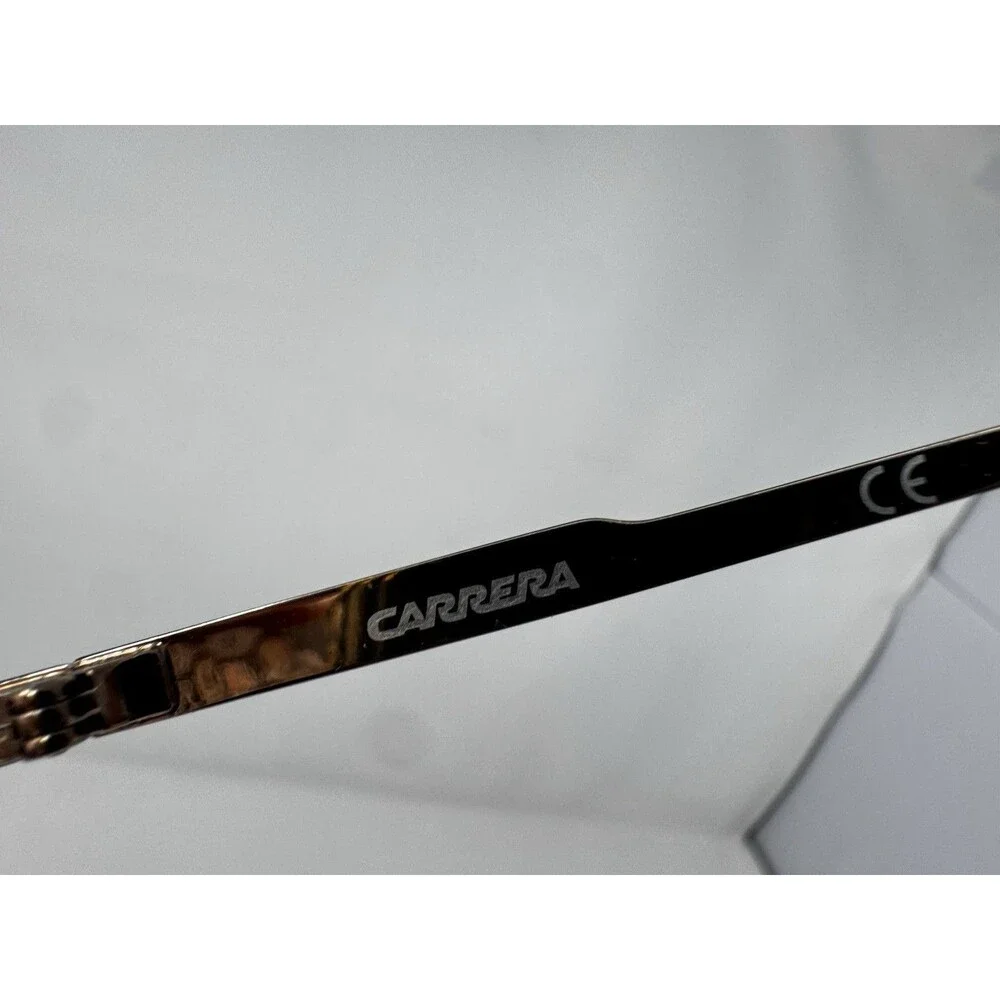 Carrera CA6660 VBJ Black Gold Eyeglass Frames 48-22-145 Authentic